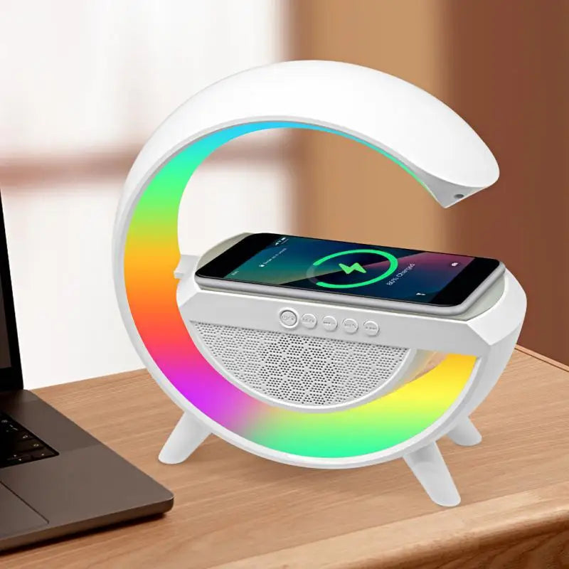 Caixa de Som G-Speaker Com Carregamento indução, Bluetooth RGB